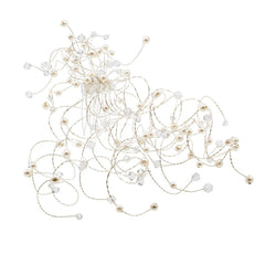 Big bridal hair comb with Swarovski Crystal white stoness and Pearls