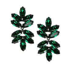 Earrings with Swarovski Beatrice Emerald