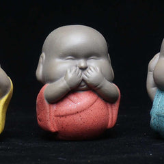 samll Fat monk statue Ceramic