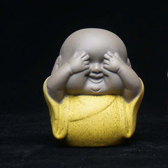 samll Fat monk statue Ceramic