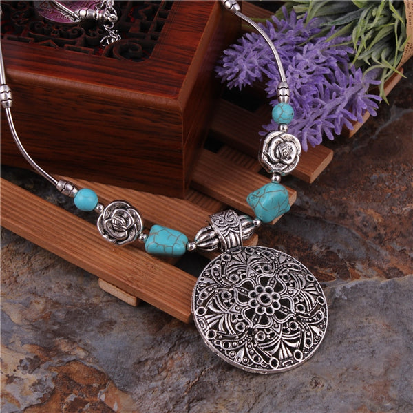 Bohemian Carved Tibetan Silver