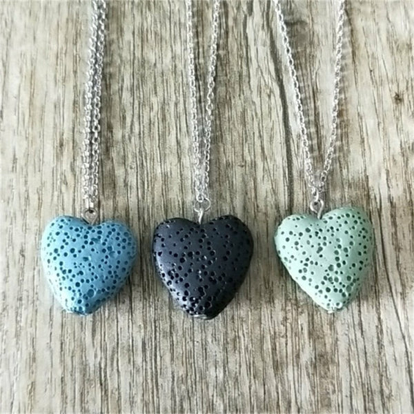 12 colors Heart Lava Stone